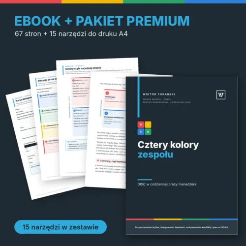 Cztery kolory zespołu – ebook i pakiet premium z narzędziami DISC